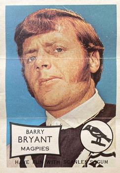 1970 Scanlens - Pin-Ups #NNO Barry Bryant Front